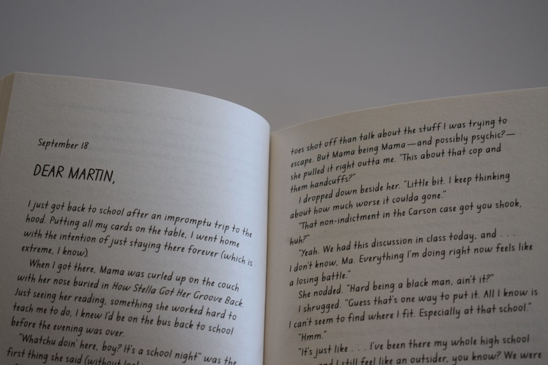 suspenseful book pages